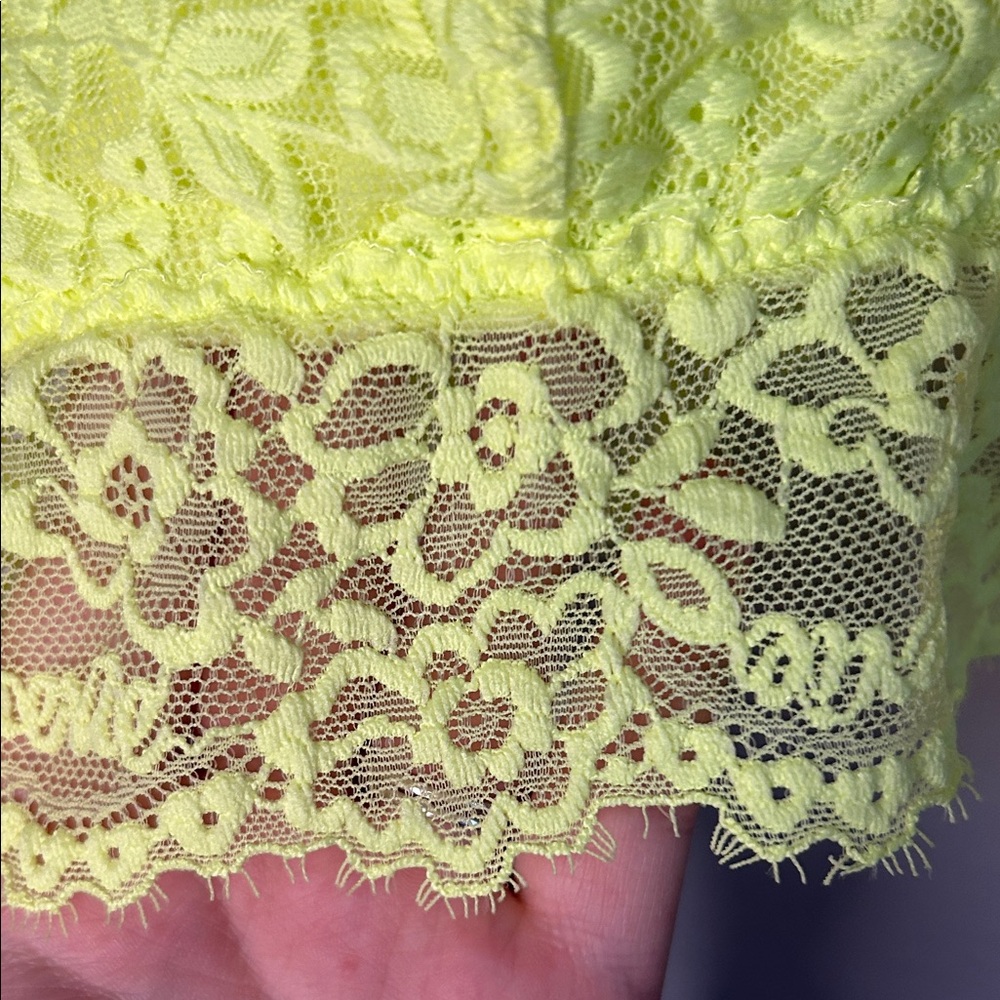 Aerie Neon Yellow Lace Bralette - Picture 2 of 7